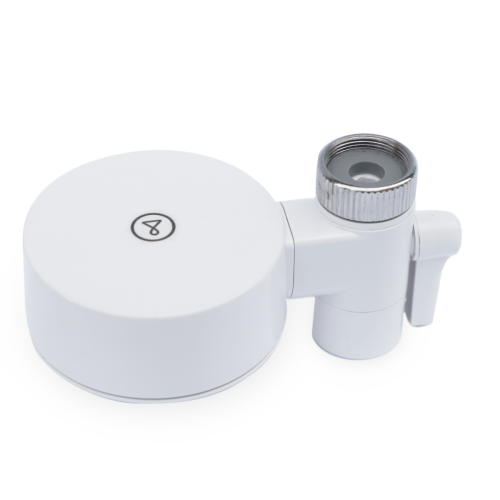 Filtr nakranowy EcoPro Compact w kolorze białym. Wkład filtrujący w zestawie.