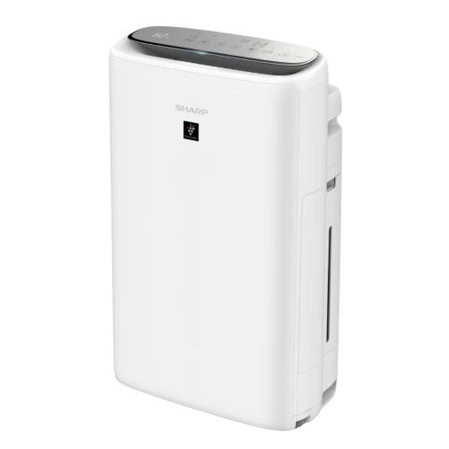 Oczyszczacz powietrza z nawilżaniem i jonizacją SHARP UA-KIN52E-W do 38m2 z aplikacją mobilną.