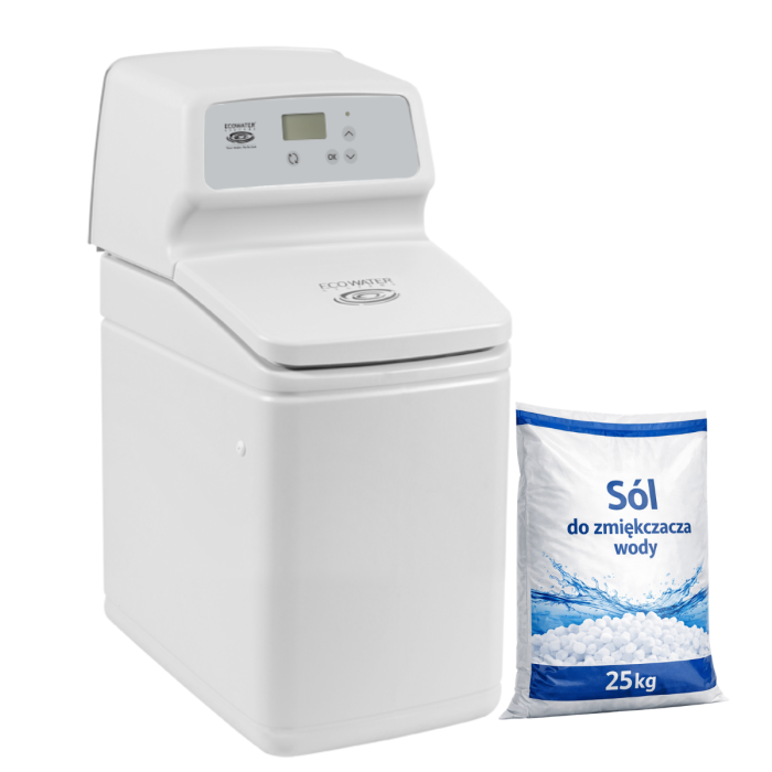 Kompaktowy zmiękczacz do wody Ecowater Comfort 200. Sól i dostawa gratis.
