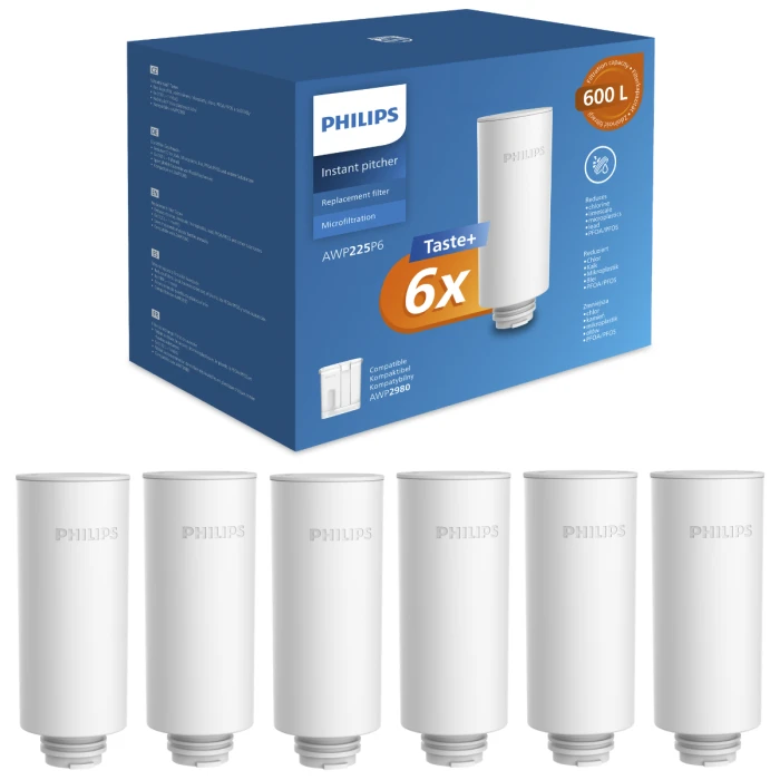 Zestaw 6 wkładów filtrujących PHILIPS AWP225P6/10.
