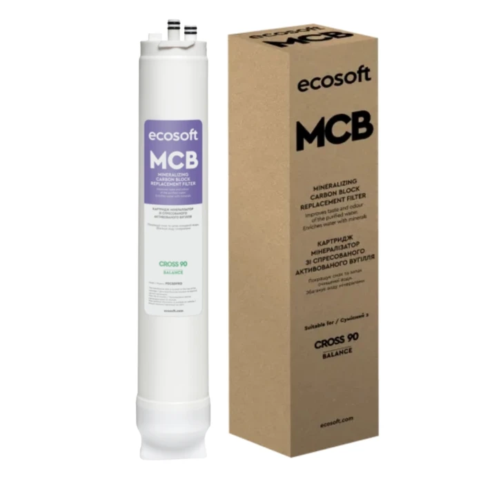 Blok węglowy i mineralizujący MCB Ecosoft PDCBDFRO do filtra Cross 90 Balance.