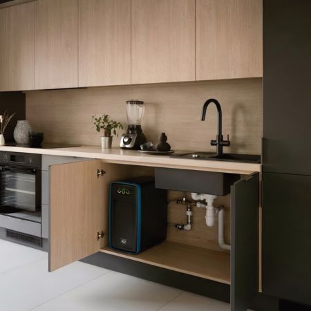 ecowater optimo Soda Maker z wylewką w kolorze czarnym